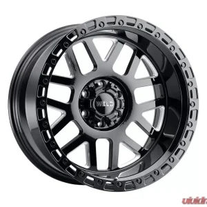 Weld Racing Cinch W105 Wheel 20x10 6x135 | 6x139.7 -18mm Gloss Black Milled with Gloss Black Ring - Image 1