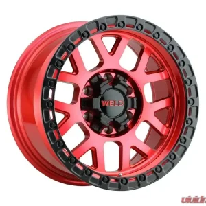 Weld Racing Cinch W133 Wheel 20x10 8x180 -18mm Candy Red with Satin Black Ring - Image 1