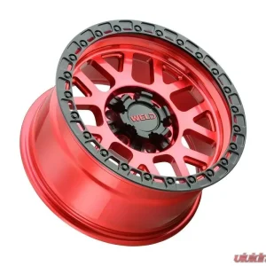 Weld Racing Cinch W133 Wheel 20x10 8x165.1 -18mm Candy Red with Satin Black Ring - Image 3