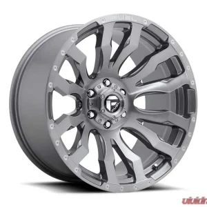 FUEL 1PC D693 Blitz Wheel 20x9 8x6.5 1mm BRushed Gun Metal Tinted Clear - Image 1