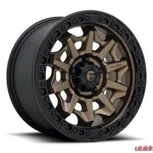 FUEL 1PC D696 Covert Wheel 18x9 8x6.5 1mm Matte Bronze Black Bead Ring - Image 1