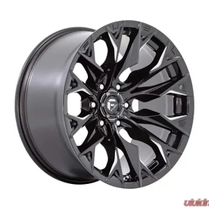 FUEL D803 Flame Wheel 24x12 5x127 | 5x5 -44mm Gloss Black Milled - Image 1
