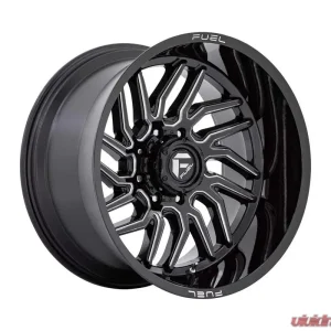 FUEL D807 Hurricane Wheel 22x12 5x127 | 5x5 -44mm Gloss Black Milled - Image 1