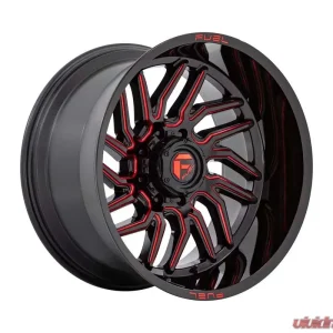 FUEL D808 Hurricane Wheel 22x12 5x127 | 5x5 -44mm Gloss Black Milled Red Tint - Image 1