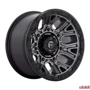 FUEL 1PC D825 Traction Wheel 20x9 6x5.5 1mm Matte Gunmetal w/Black Ring - Image 1