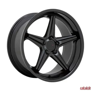 TSW Launch Wheel 19x8.5 5x120 20mm Matte Black w/Gloss Black Lip - Image 1
