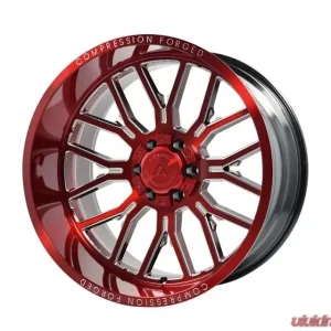Axe Wheels AX6.2 Wheel 24x12 8x170 -44mm Candy Red Milled Accents - Image 4