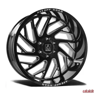Axe Wheels Zeus Wheel 20x12 6x135|6x139 -44mm Gloss Black Milled - Image 1
