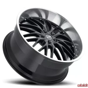 MRR GT1 Wheel 18x8.5 5x114.3 35mm Black Machine Lip - Image 2