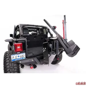 Fab Fours Slant Back Tire Carrier Jeep Wrangler 2018-2021 - Image 2