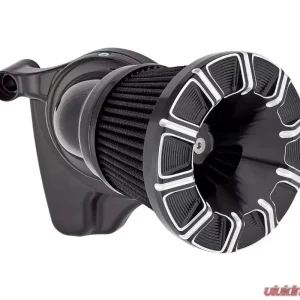 Arlen Ness 10-Gauge Velocity Black Air Cleaner Cover - Image 3