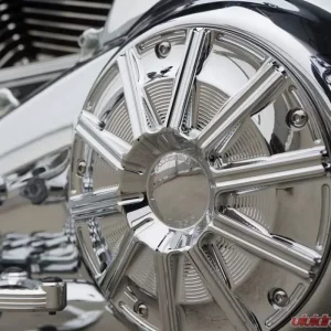 Arlen Ness 10-Gauge Chrome Derby Cover Harley Davidson FLT Touring | Bagger 2016+ - Image 2