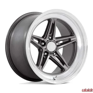 American Racing Vintage VN514 Groove 18x10 5x127 | 5x5 0mm Anthracite w/Diamond Cut Lip Wheel - Image 1