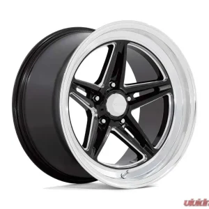 American Racing Vintage VN514 Groove 18x10 5x127 | 5x5 0mm Gloss Black w/Diamond Cut Lip Wheel - Image 1
