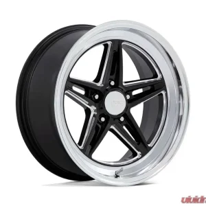 American Racing Vintage VN514 Groove 18x10 5x127 | 5x5 12mm Gloss Black w/Diamond Cut Lip Wheel - Image 1