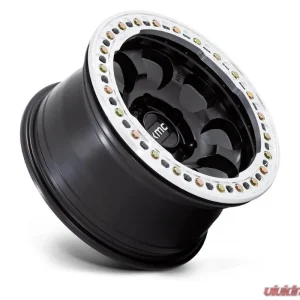 KMC KM237 Riot Beadlock Wheel 17x8.5 6x135 0mm Satin Black w/ Machined Ring - Image 2