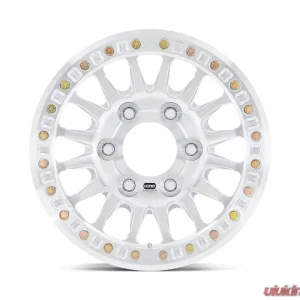 KMC KM445 Impact Forged Beadlock Wheel 17x9 5x139.7 -12mm Raw Machined - Image 3