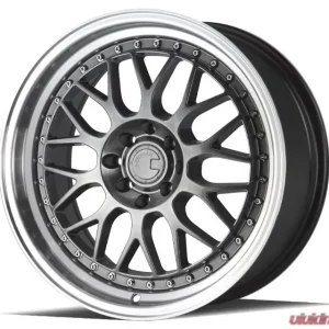 AodHan Wheels AH02 Wheel 17x8 4x100/114.3 35 Hyper Black with Machined Lip - Image 3