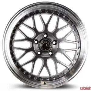 AodHan Wheels AH02 Wheel 18x8.5 5x114.3 35 Hyper Black with Machined Lip - Image 2