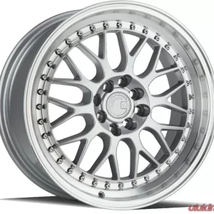 AodHan Wheels AH02 Wheel 17x8 4x100/114.3 35 Silver with Machined Lip - Image 1