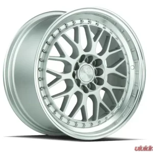 AodHan Wheels AH02 Wheel 17x8 5x100/114.3 35 Silver with Machined Lip - Image 1