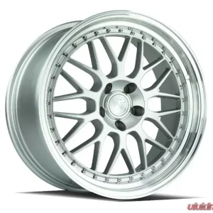 AodHan Wheels AH02 Wheel 18x9.5 5x100 35 Silver with Machined Lip - Image 1