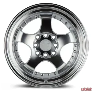 AodHan Wheels AH03 Wheel 15x8 4x100/114.3 20 Silver Machined Face And Lip - Image 2