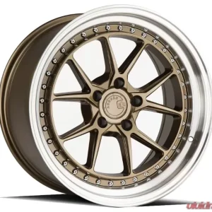 AodHan Wheels DS08 Wheel 18x8.5 5x114.3 35 Bronze with Machined Lip - Image 1