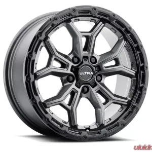 Ultra Wheel 125 Warmonger 5 CUV Wheel 17x8 5x4.25 35 Gloss Anthracite Grey with Gloss Black Lip - Image 1