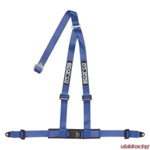 Sparco Blue 2 Inch 3 Point Bolt-In Belt - Image 2