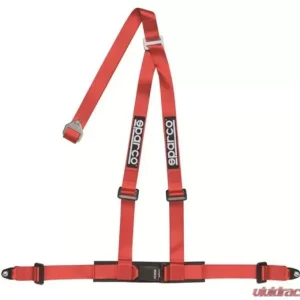 Sparco Red 2 Inch 3 Point Bolt-In Belt - Image 2