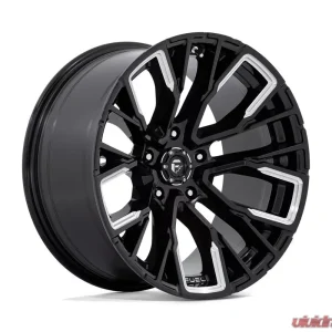 FUEL D849 Rebar Wheel 20x10 5x127 | 5x5 -18mm Gloss Black Milled - Image 1