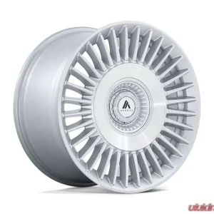 Asanti Black ABL-40 Tiara Wheel 20x10.5 5x112/120 38mm Gloss Silver Bright Mach Face - Image 1