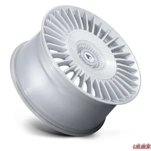 Asanti Black ABL-40 Tiara Wheel 22x10.5 5x112/120 38mm Gloss Silver Bright Mach Face - Image 2