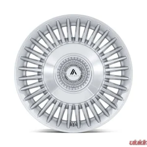 Asanti Black ABL-40 Tiara Wheel 20x9 5x112/4.5 35mm Gloss Silver Bright Mach Face - Image 3