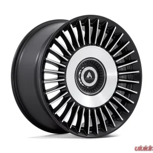 Asanti Black ABL-40 Tiara Wheel 22x10.5 5x115/120 18mm Satin Black Bright Machined Face - Image 1