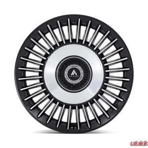 Asanti Black ABL-40 Tiara Wheel 22x10.5 5x115/120 18mm Satin Black Bright Machined Face - Image 3