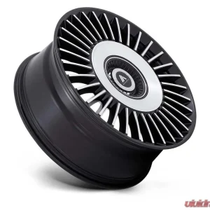 Asanti Black ABL-40 Tiara Wheel 22x9 5x115/120 15mm Satin Black Bright Machined Face - Image 2