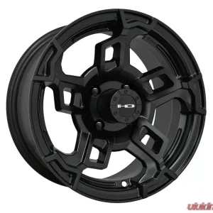 HD Golf Spinout Wheel 14x7 4x101.6 -14mm All Satin Black - Image 1