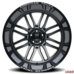 American Truxx AT1915 Restless 24x14 6x135 -76mm 87.1mm Black Machined - Image 3