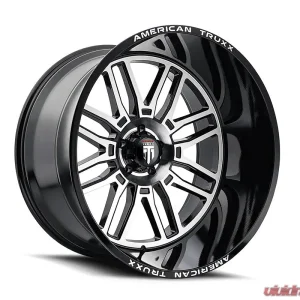 American Truxx AT1915 Restless 24x14 8x165.1 -76mm 125.2mm Black Milled - Image 1