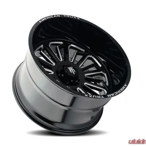 American Truxx AT1916 Butcher Wheel 20x12 6x135 -25mm 87.1mm Black Milled - Image 2