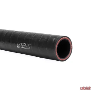 HPS 1/2inch ID 4 feet Black FKM Lined Oil Resistant High Temperature Reinforced Silicone Hose - Image 2
