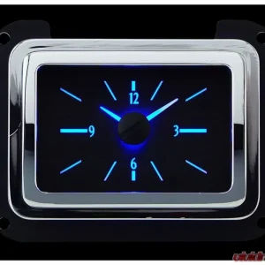 Dakota Digital VLC-40F-K-B Analog Clock Blue Display Black Alloy Face for 1940 Ford Car - Image 1