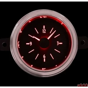 Dakota Digital Analog Clock Red Display Black Alloy Face for 1949-1950 Ford Cars - Image 1