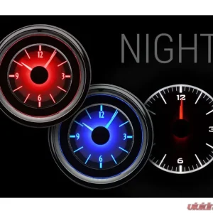 Dakota Digital VLC-55C-C-R Analog Clock Red Display Carbon Fiber Face for 1955-1956 Chevy - Image 3