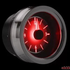 Dakota Digital Red Display Silver Alloy Analog Clock for 1958-1962 Chevrolet Corvette - Image 2