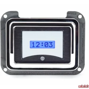 Dakota Digital VLK-40F-S-R Red Display Silver Alloy Digital Clock for 1940 Ford Car - Image 1
