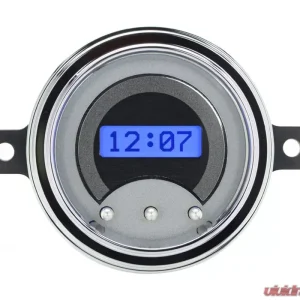 Dakota Digital VLK-49F-S-B Blue Display Silver Alloy Digital Clock for 1949-1950 Ford Car - Image 1