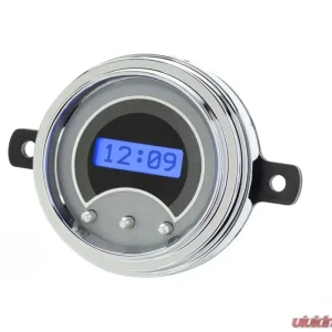Dakota Digital VLK-49F-S-B Blue Display Silver Alloy Digital Clock for 1949-1950 Ford Car - Image 2